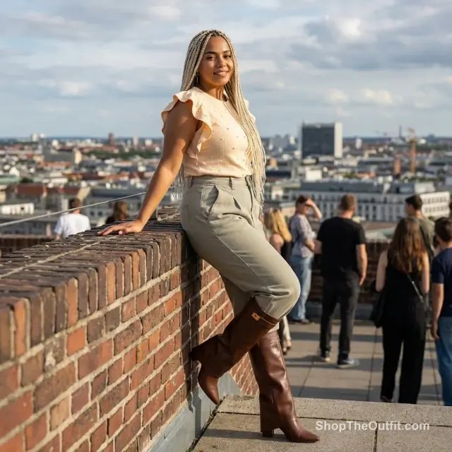 Chic Executive: Apricot & Olive Power