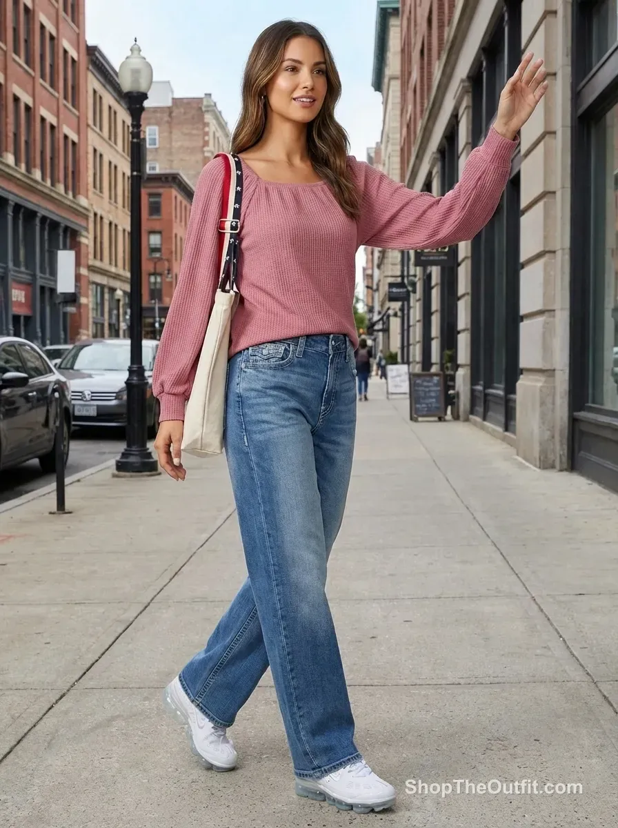 Urban Bloom: Pink Puff & Baggy Street Style