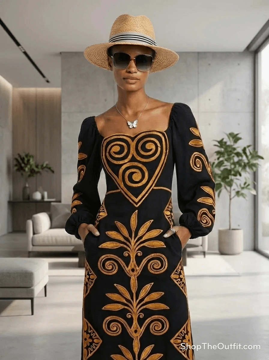Bohemian Heart Wanderer: Ainika Midi & Fedora Chic