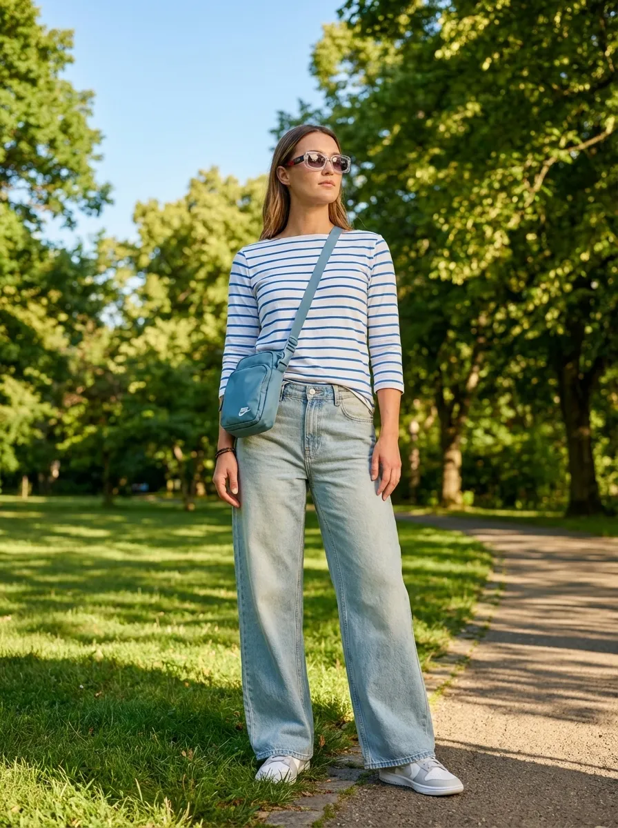 Coastal Cool: Denim & Dunks