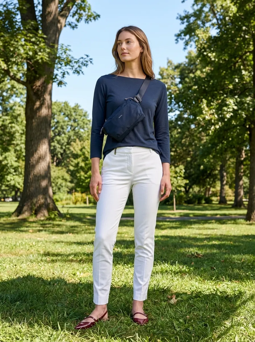 Effortless Chic: Burgundy Ballerina Breeze