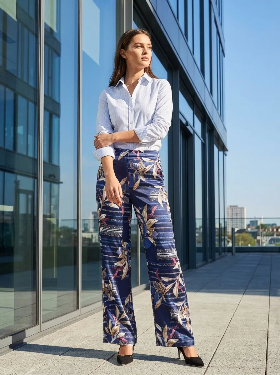 Satin Stripe Power Suit