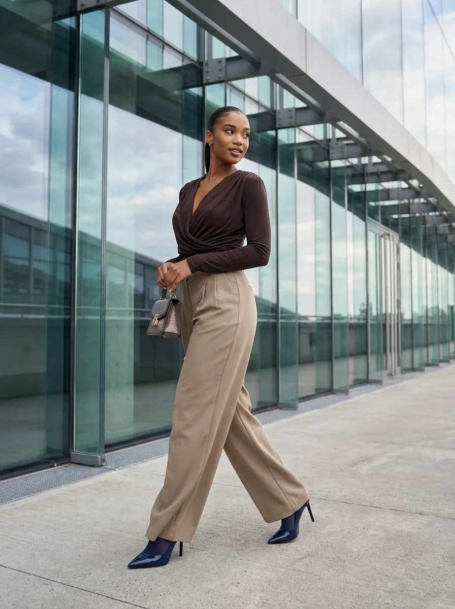 Navy Luxe Power Suit