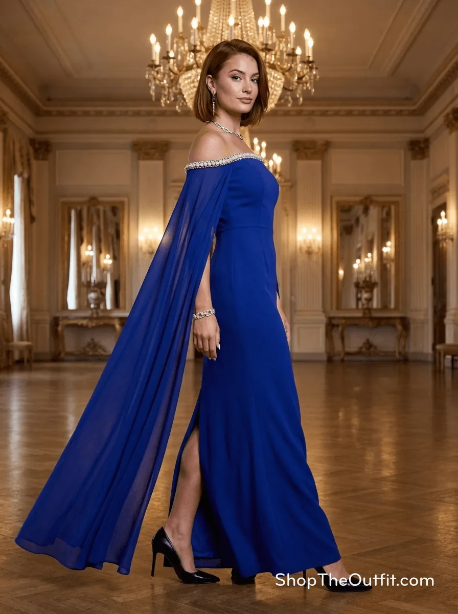 Emerald Allure: Asymmetrical Elegance