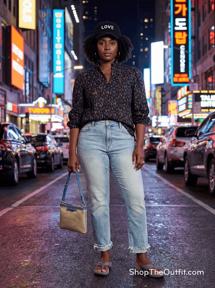 Effortless Chic: Popover & Denim Delight