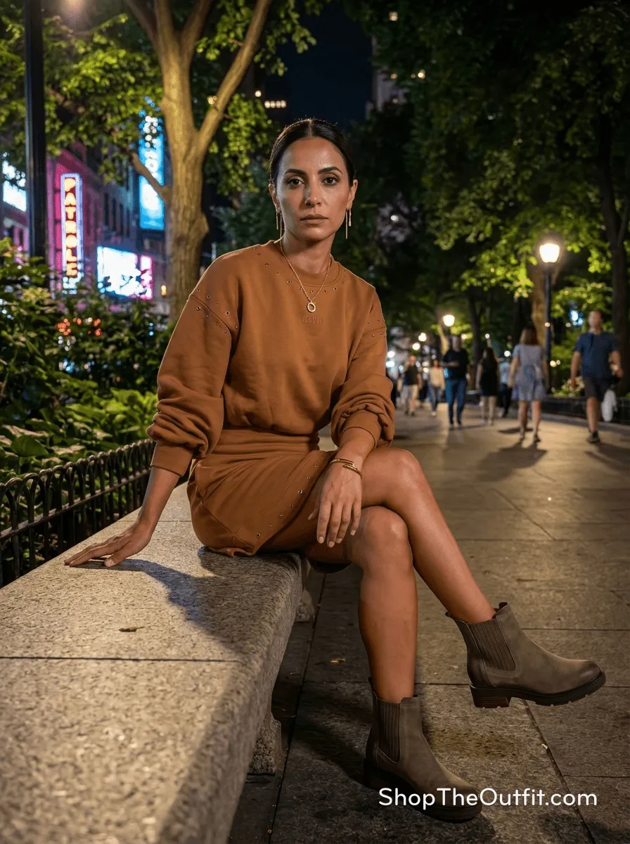 Urban Edge: MSGM Dress & Timberland Boots