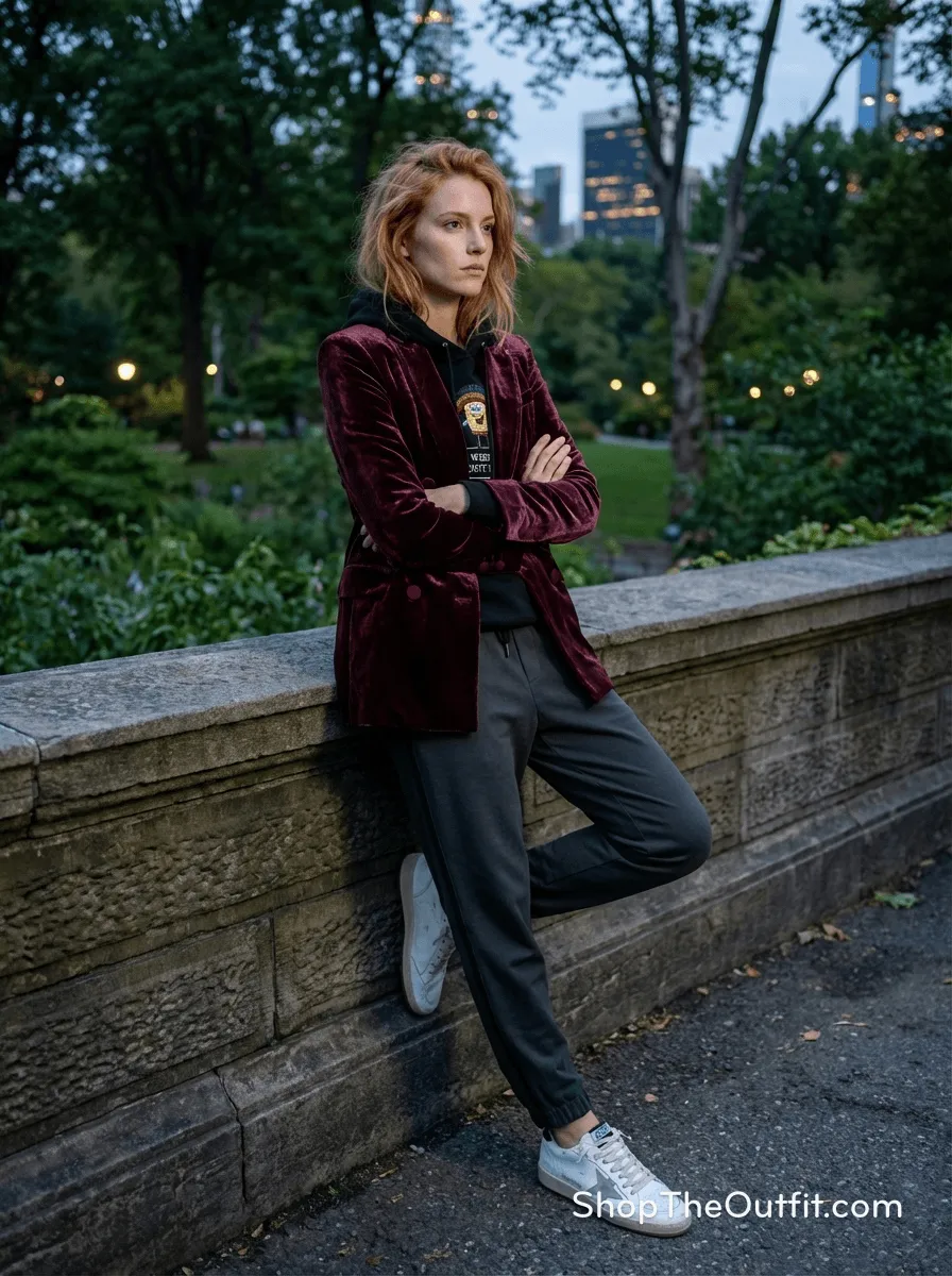 Effortless Luxe: Hoodie & Dickey Cool