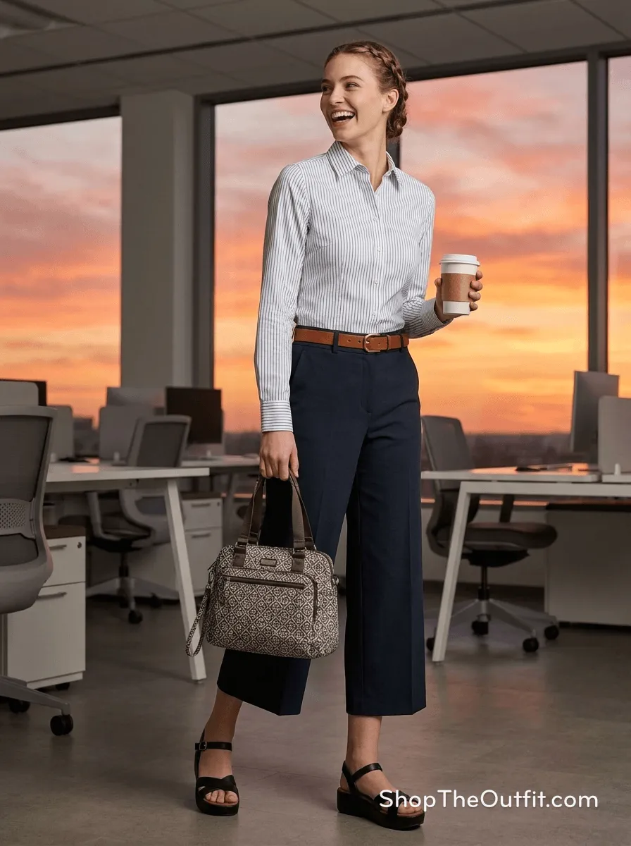 Blue Stripe City Chic